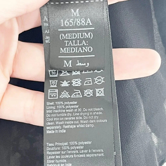 All Saints Gray Floral Jayda Scatter Dress Zip Front Women's Size Medium NEW - Picture 10 of 10